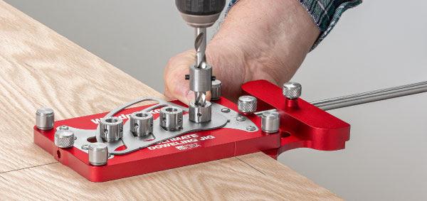 Universal cross dowel deals jig