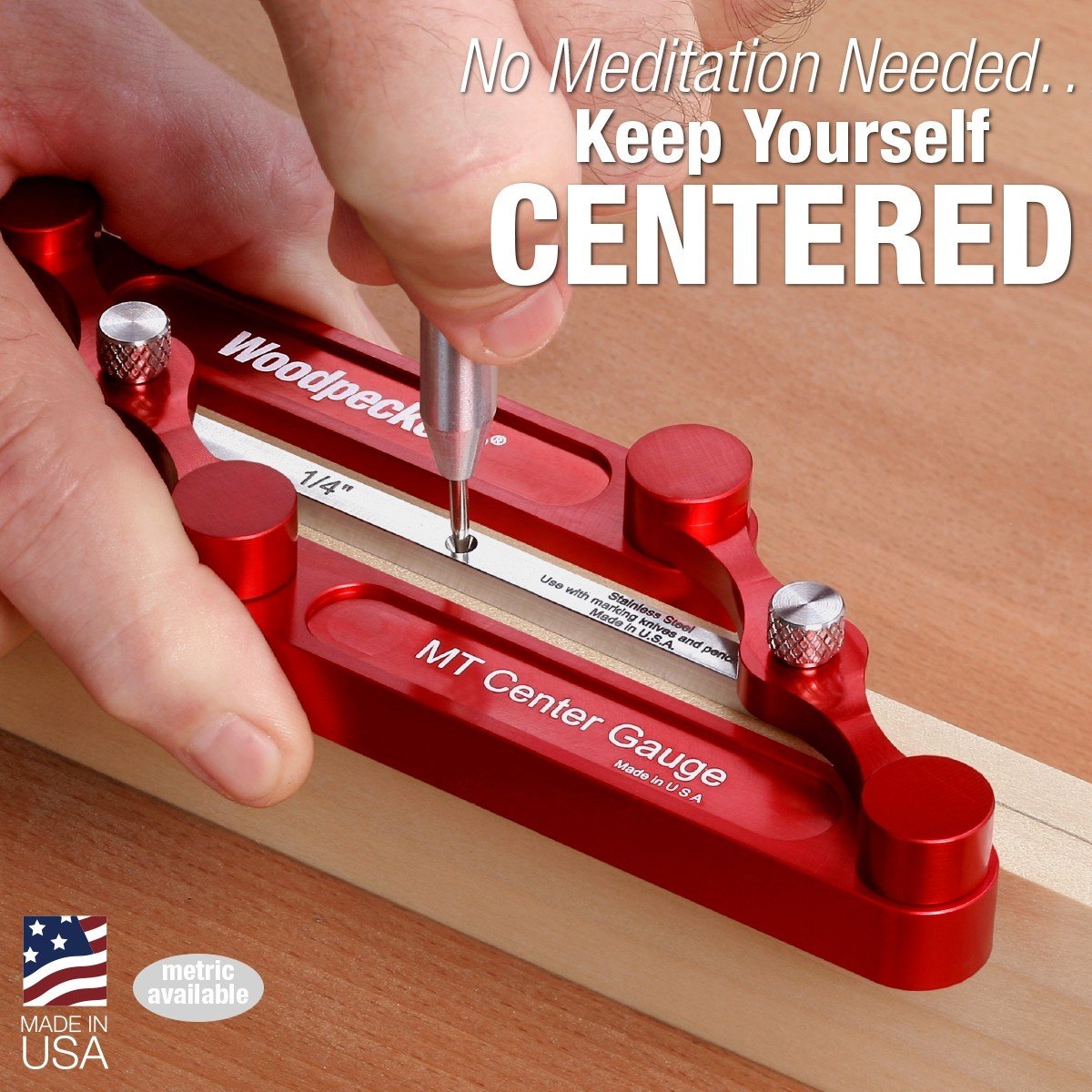 MT Center Gauge & Doweling Jig - OneTime Tool – ShopWoodpeckers.ca