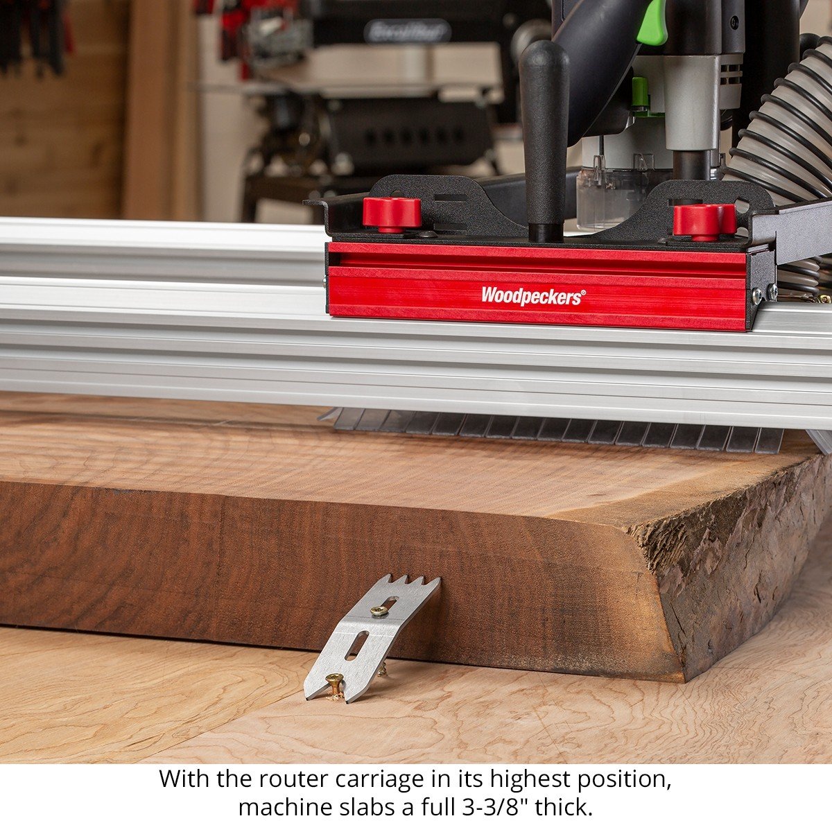 Woodpecker deals flattening jig